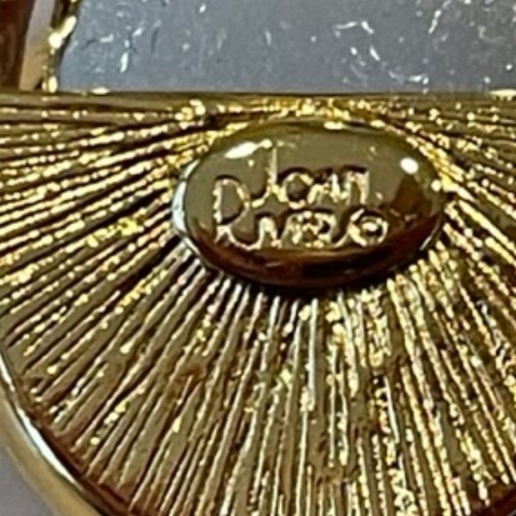 Vintage Joan Rivers gold tone collar necklace-Faux Amethyst stone - Picture 7 of 7